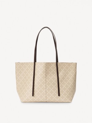 By Malene Birger Abigail Printed Tote Laukut Feather | FI_BB19518