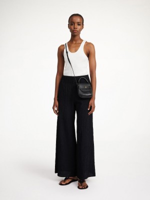 By Malene Birger Campine Wide-leg Suorat Housut Mustat | FI_BB43382