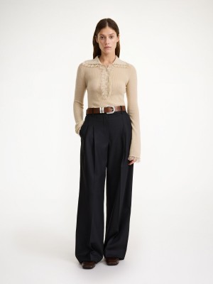 By Malene Birger Cymbaria High-waist Suorat Housut Mustat | FI_BB36151