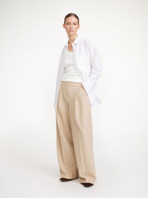 By Malene Birger Cymbaria High-waisted Suorat Housut Ruskea | FI_BB25897