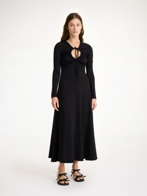 By Malene Birger Deija Maxi Dress Neuleet Mustat | FI_BB55944