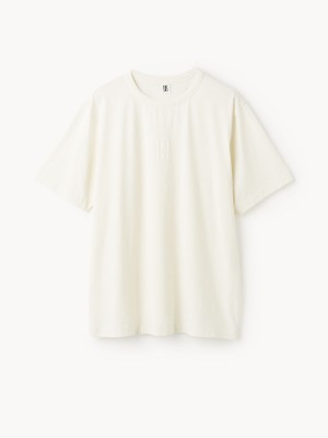 By Malene Birger Fayeh Organic Cotton T-shirt Topit Valkoinen | FI_BB53123