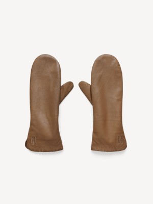 By Malene Birger Ginnyl Leather Mittens Muut Tarvikkeet Shitake | FI_BB30719