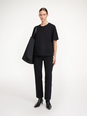 By Malene Birger Hedil T-shirt Topit Mustat | FI_BB66195