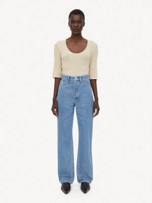 By Malene Birger Miliumlo Organic Cotton Suorat Housut Sininen | FI_BB20975