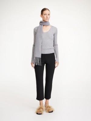 By Malene Birger Vilea Cropped Suorat Housut Mustat | FI_BB41880