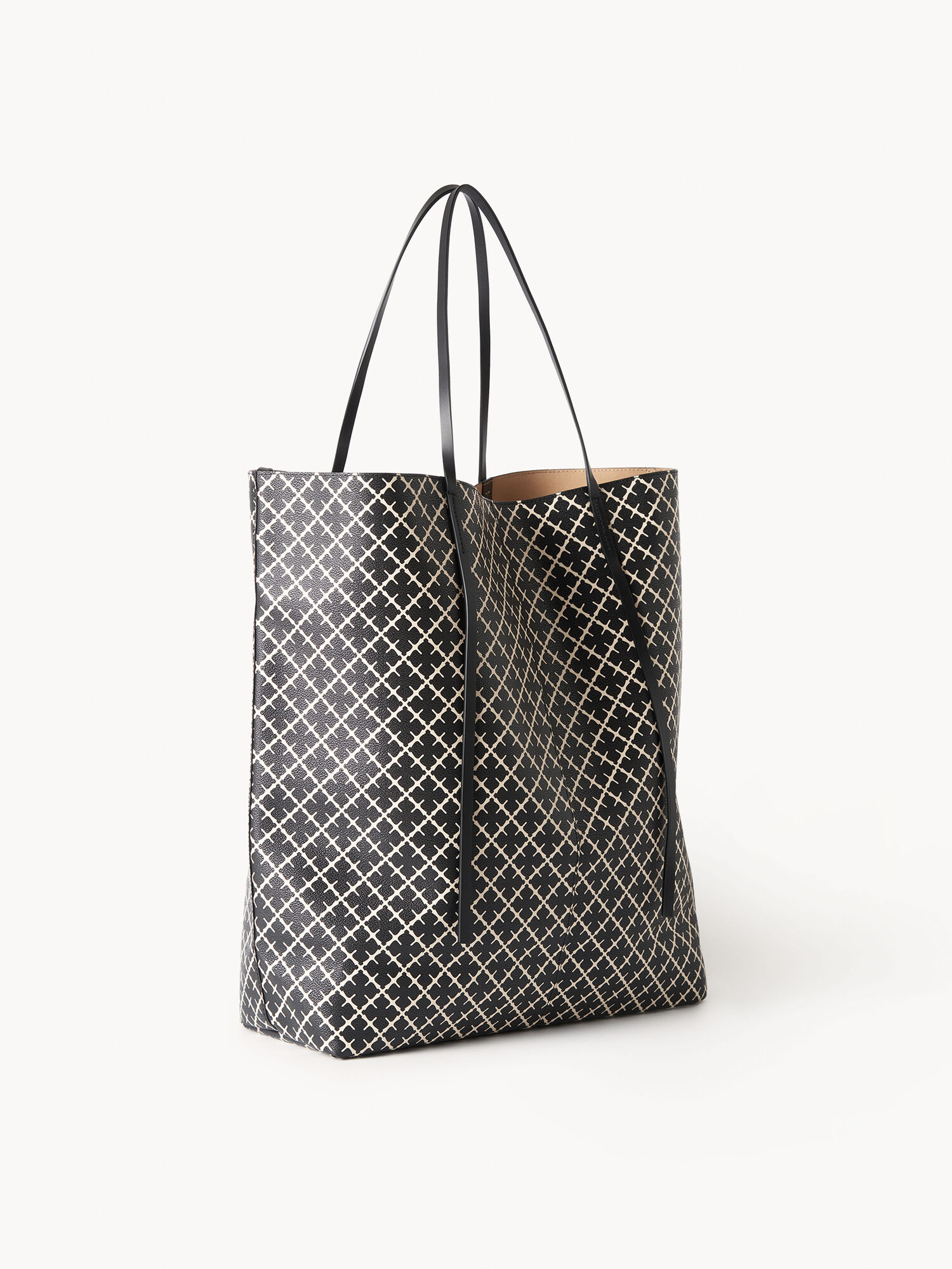 By Malene Birger Abrille Printed Tote Laukut Mustat | FI_BB60138