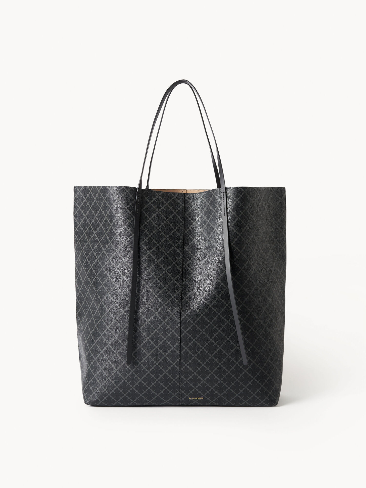 By Malene Birger Abrille Printed Tote Laukut Charcoal | FI_BB51845