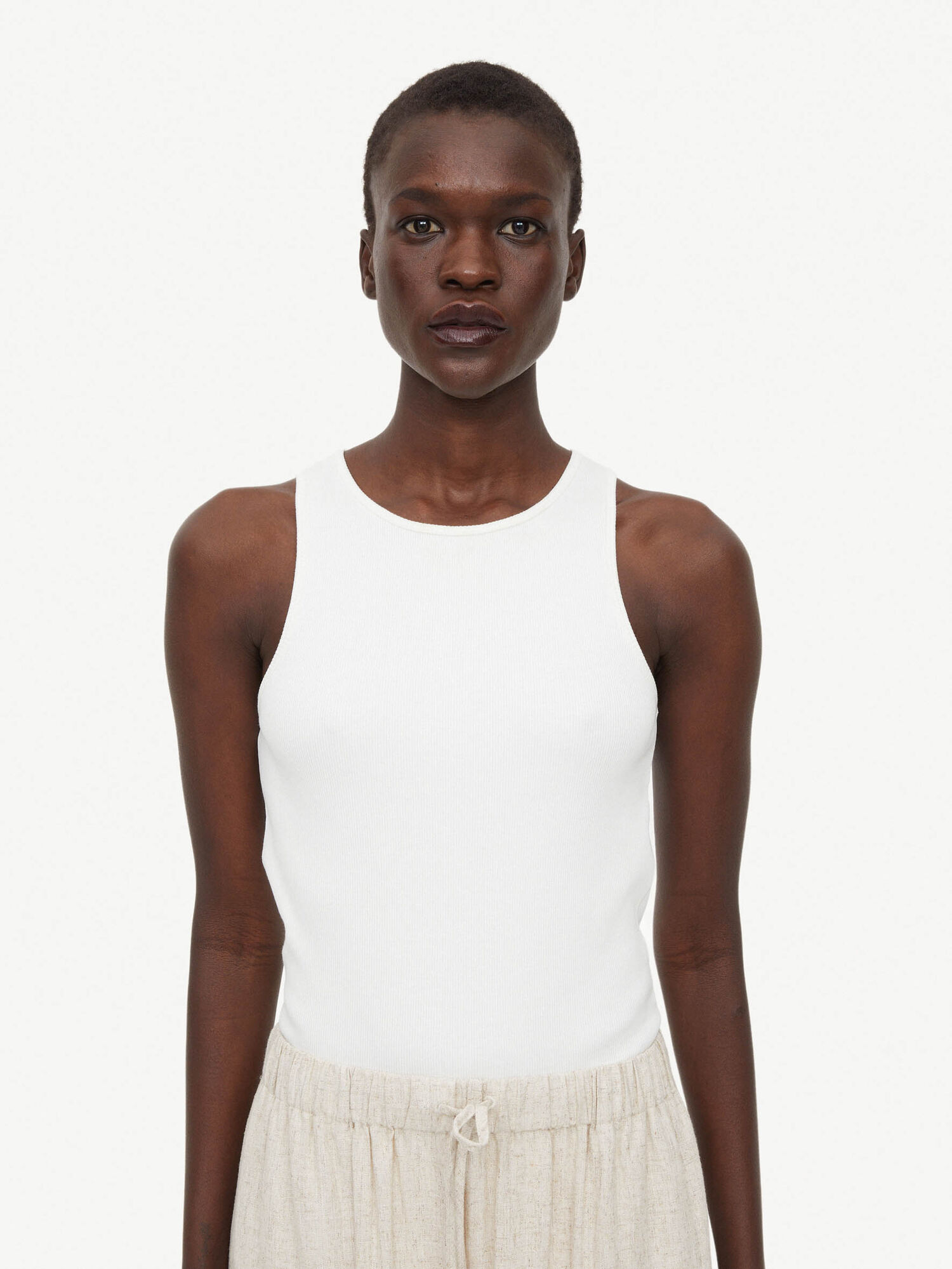 By Malene Birger Amani Tank Topit Valkoinen | FI_BB25565