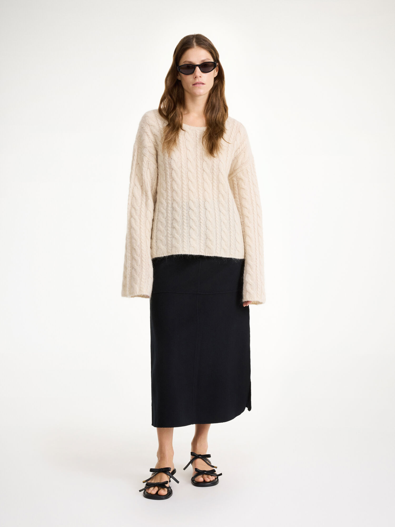 By Malene Birger Angello Wool Midi Hameet Mustat | FI_BB38275