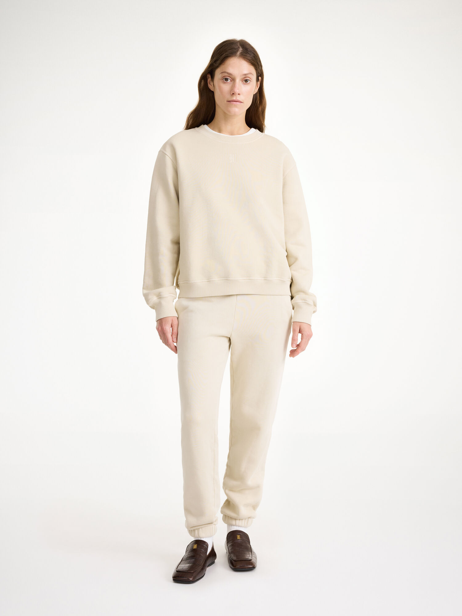 By Malene Birger Apalia Organic Cotton Sweatshirt Urheiluvaatteet Oyster Gray | FI_BB18721