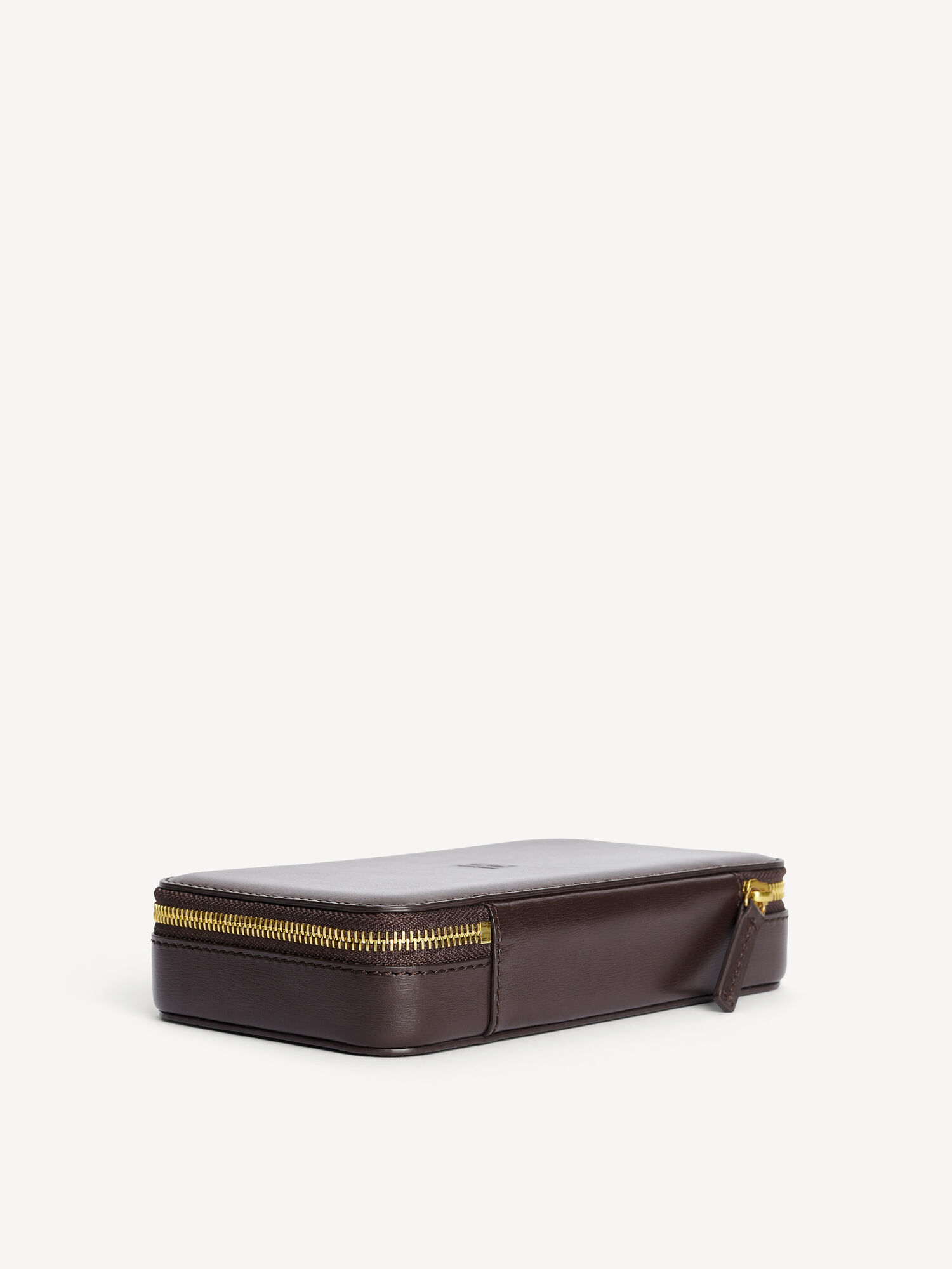 By Malene Birger Aya Cher Leather Jewellery Case Kauneus Laukut Tummanruskea | FI_BB46606