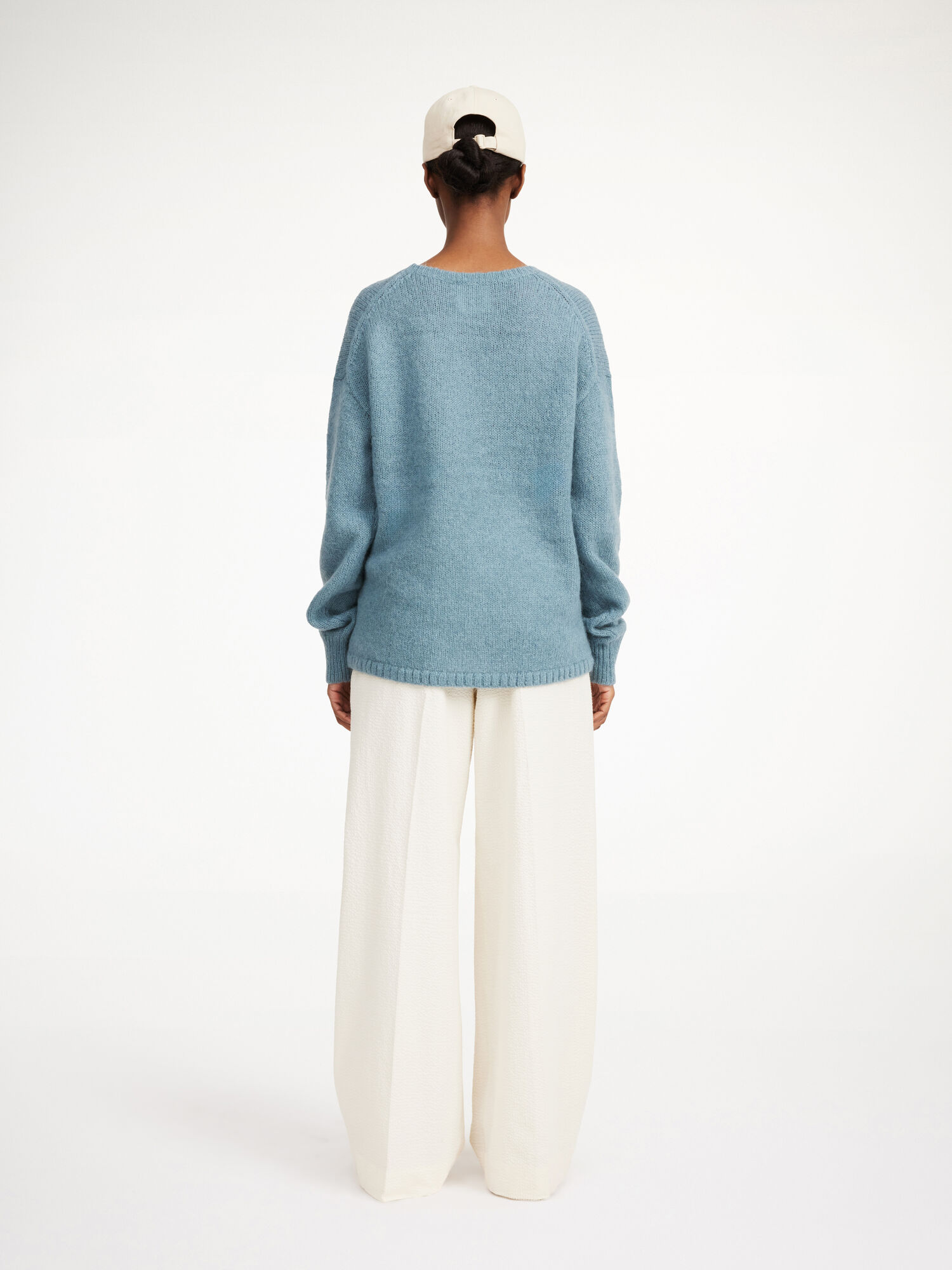 By Malene Birger Briella Mohair-blend Sweater Neuleet Cool Water | FI_BB79752