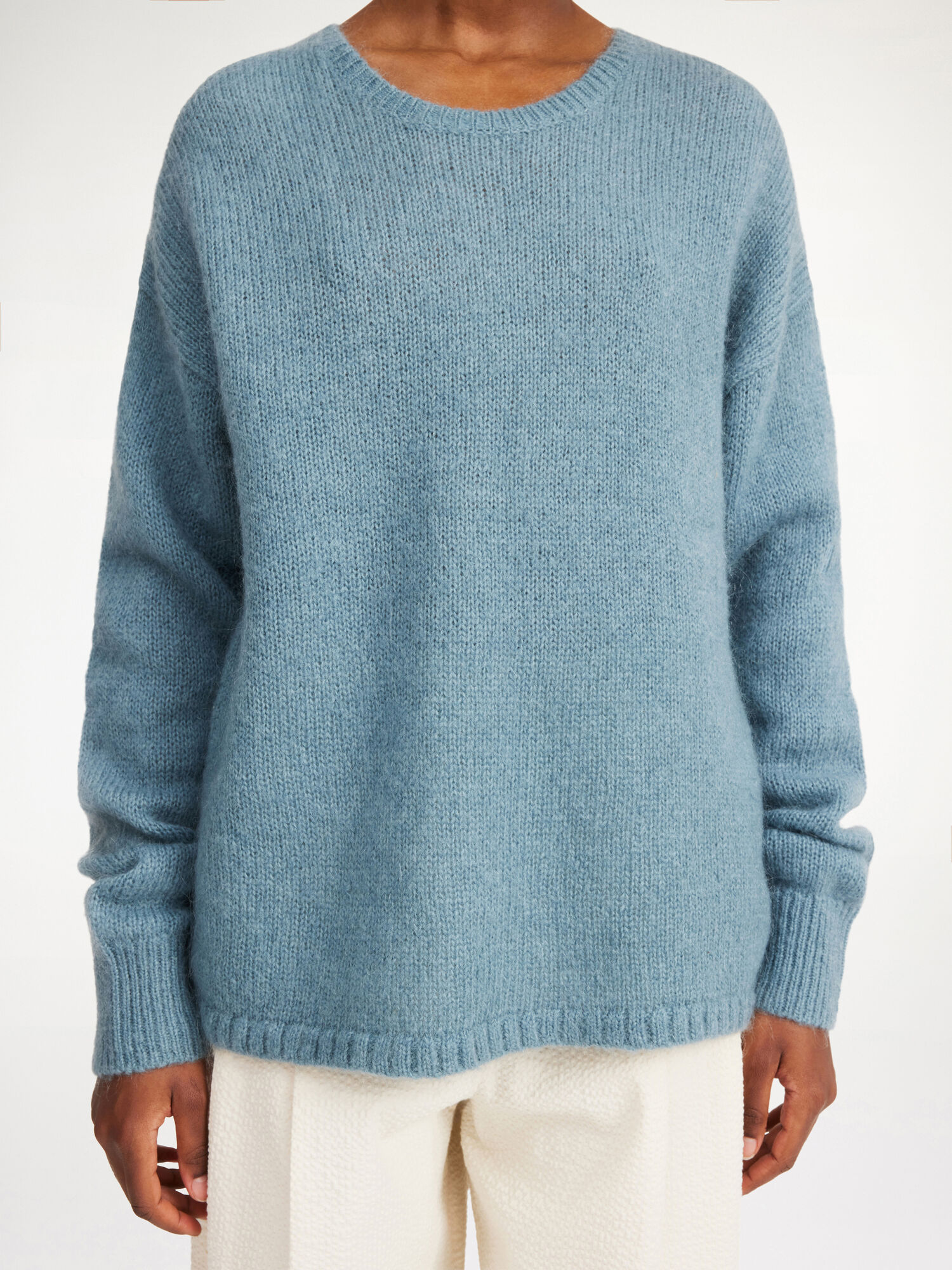 By Malene Birger Briella Mohair-blend Sweater Neuleet Cool Water | FI_BB79752