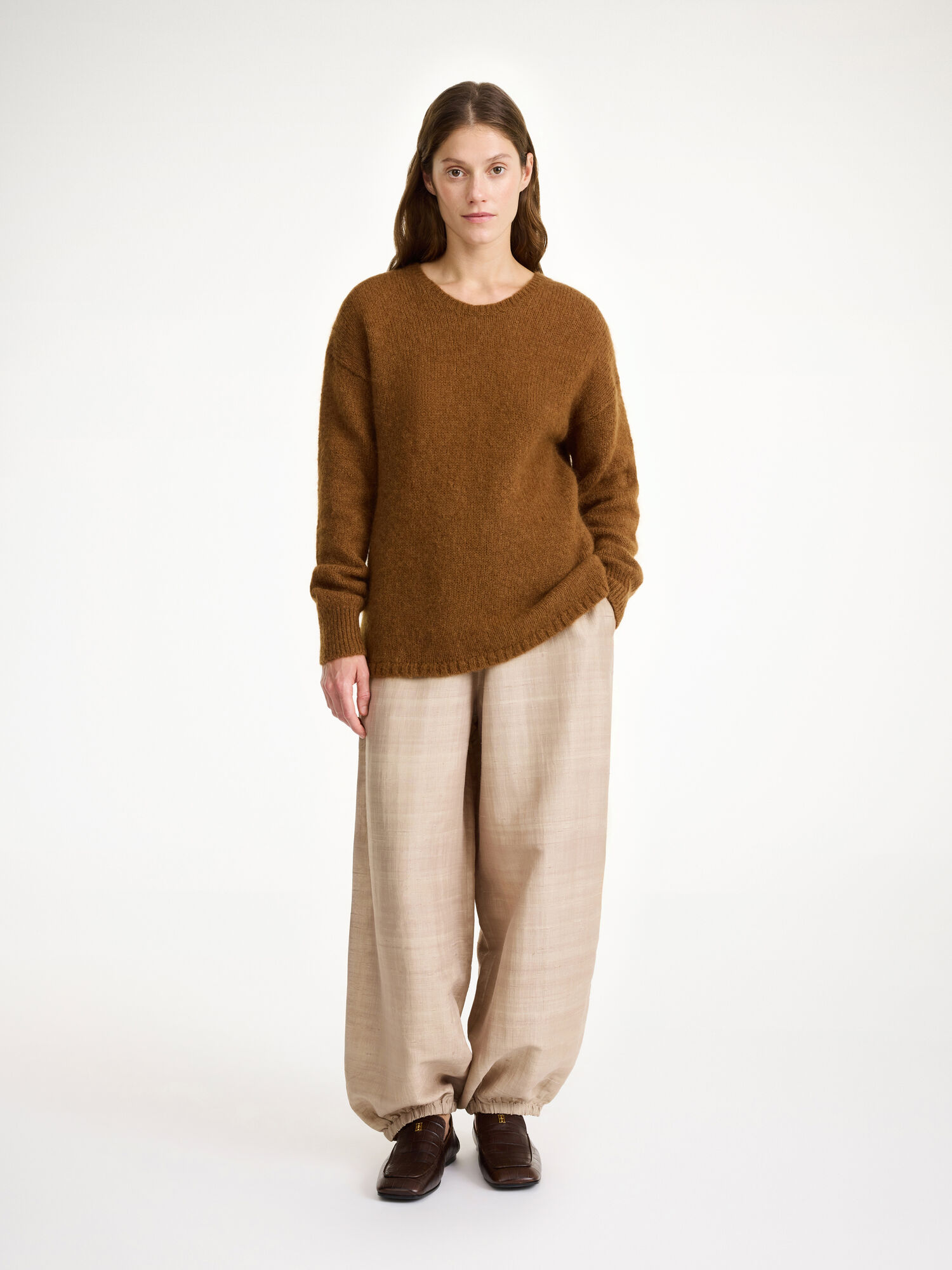 By Malene Birger Briella Mohair-blend Sweater Neuleet Bison | FI_BB80328