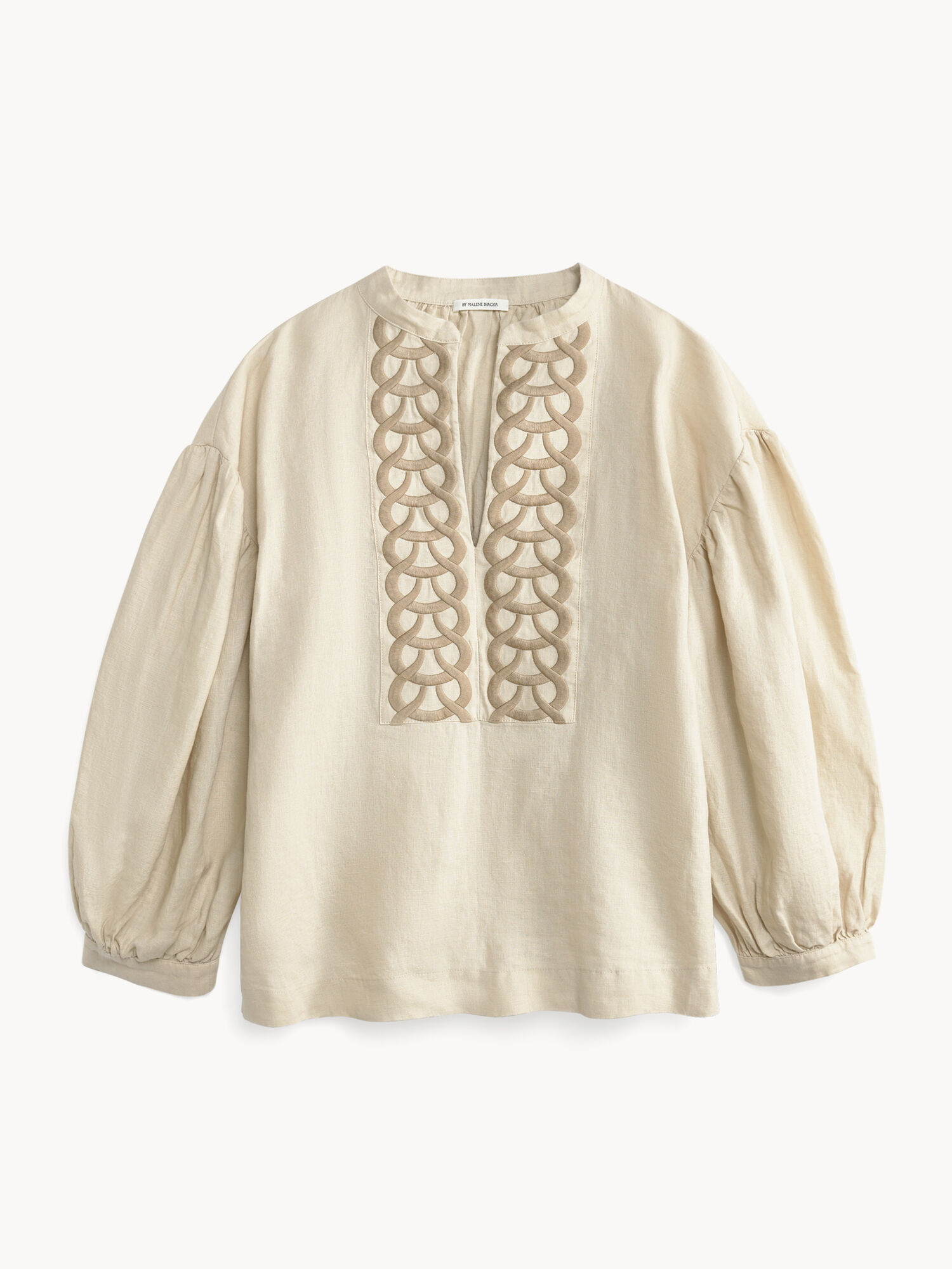 By Malene Birger Cadmus Linen Blouse Paidat Oyster Gray | FI_BB47184