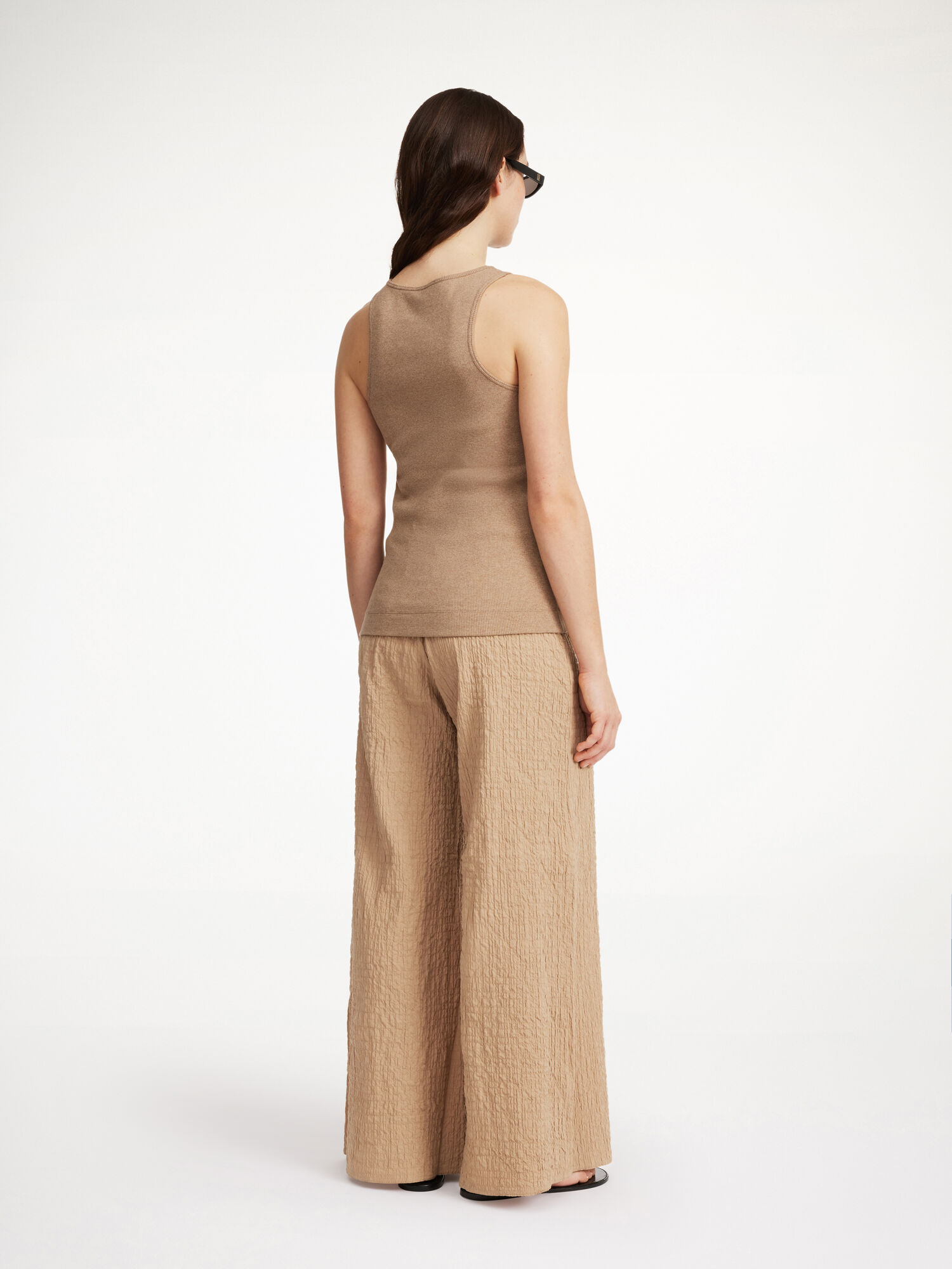 By Malene Birger Campine Wide-leg Suorat Housut Tannin | FI_BB42099