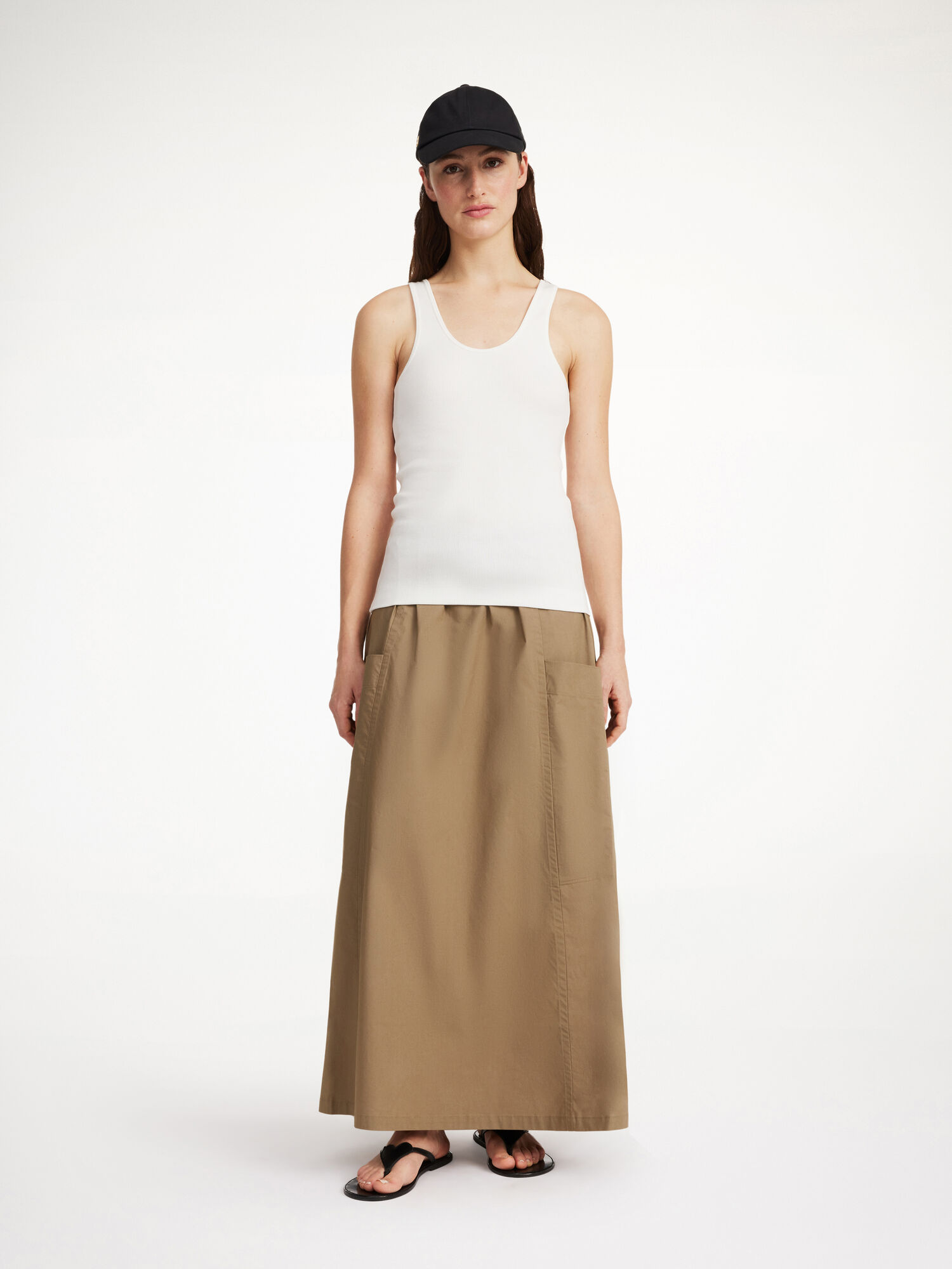 By Malene Birger Catterine Organic Cotton Maxi Hameet Shitake | FI_BB80807