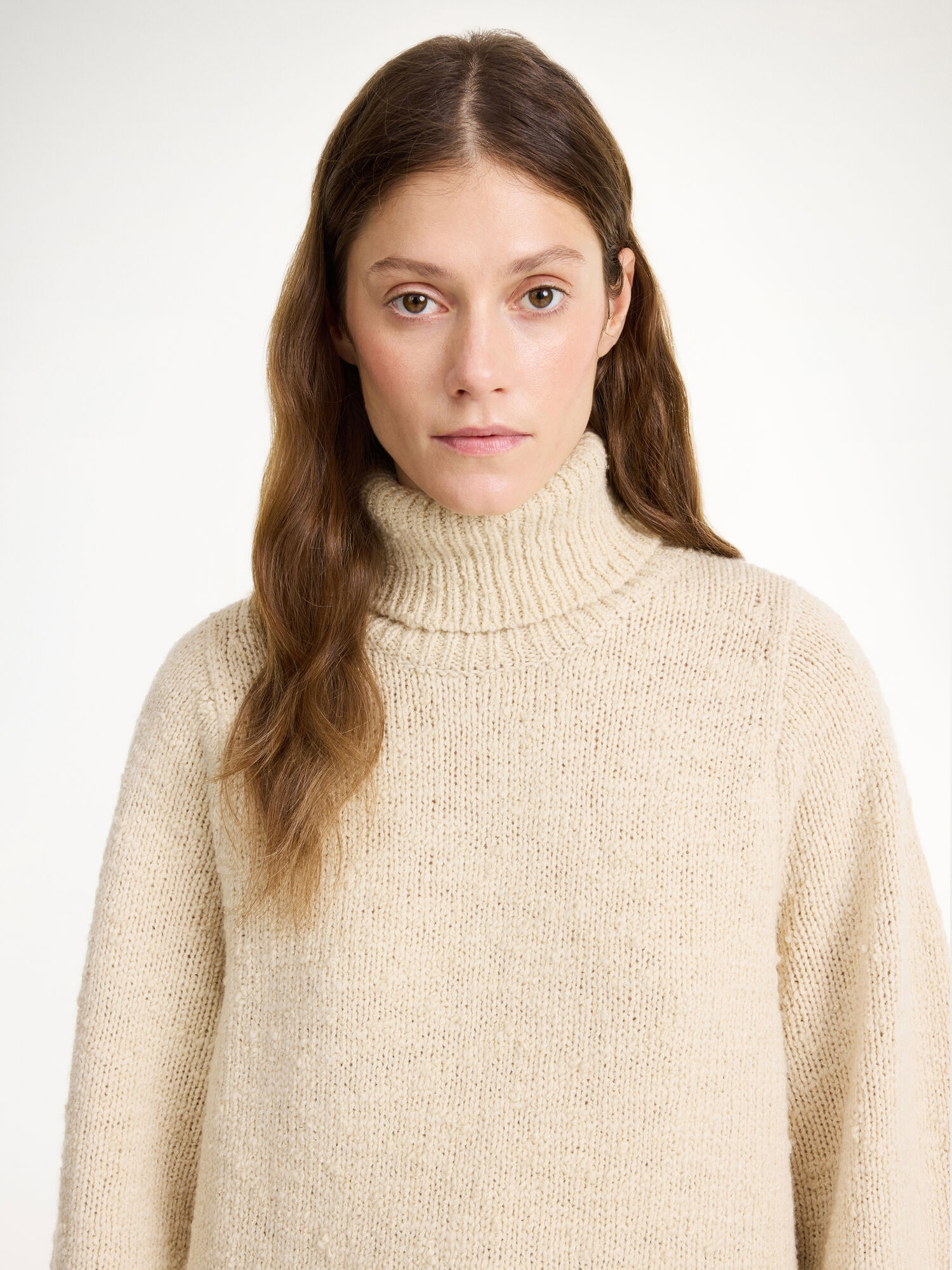 By Malene Birger Charice Wool Sweater Neuleet Oyster Gray | FI_BB54133