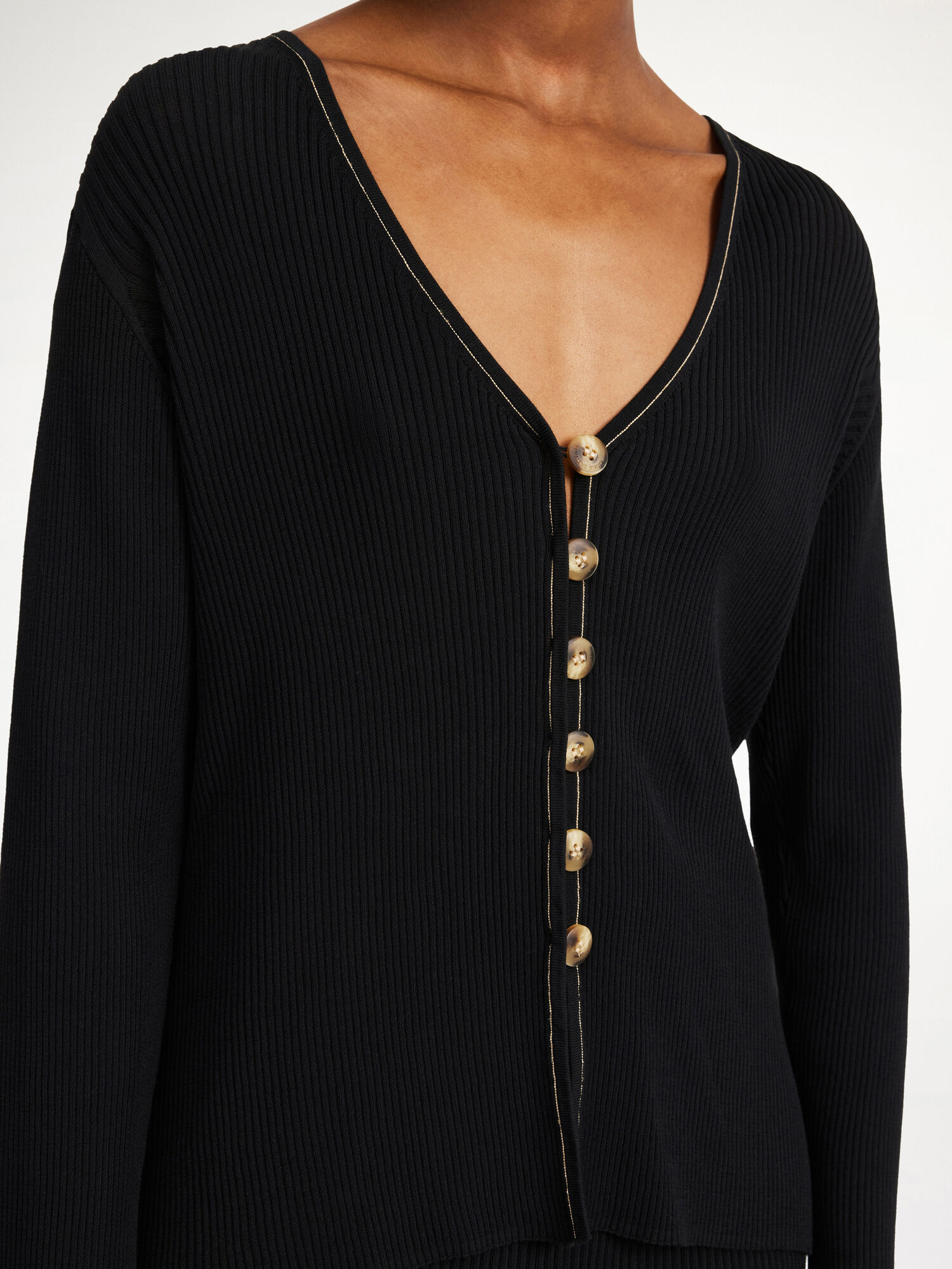 By Malene Birger Cirella Cardigan Neuleet Mustat | FI_BB20260