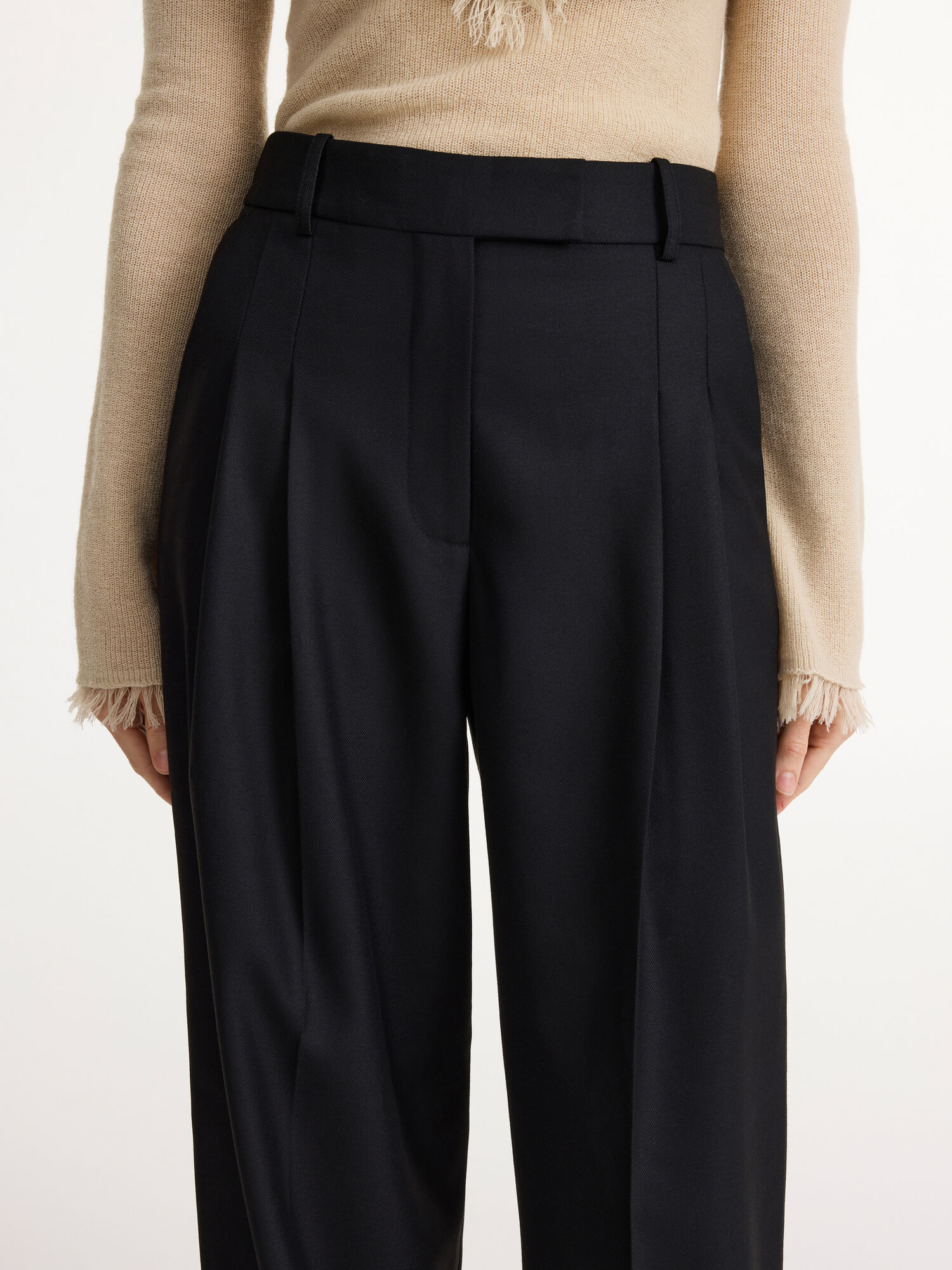 By Malene Birger Cymbaria High-waist Suorat Housut Mustat | FI_BB36151