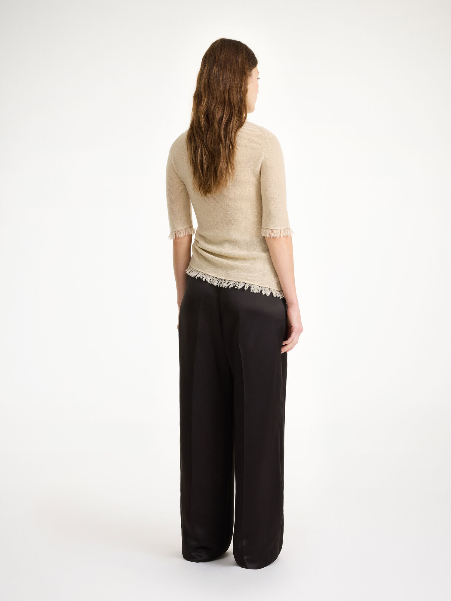 By Malene Birger Cymbaria High-waisted Suorat Housut Mustat | FI_BB75501