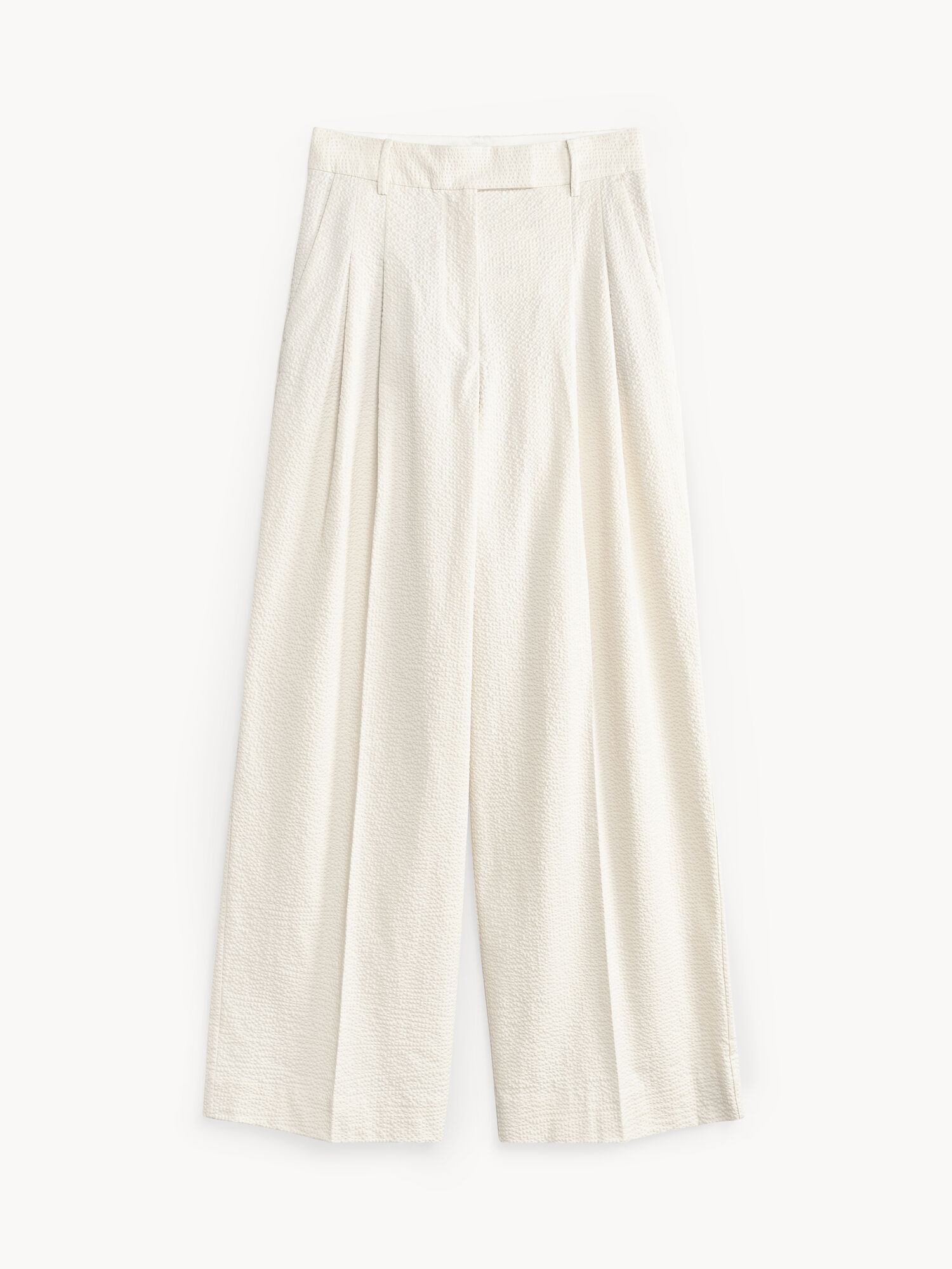 By Malene Birger Cymbaria High-waisted Suorat Housut Valkoinen | FI_BB48663