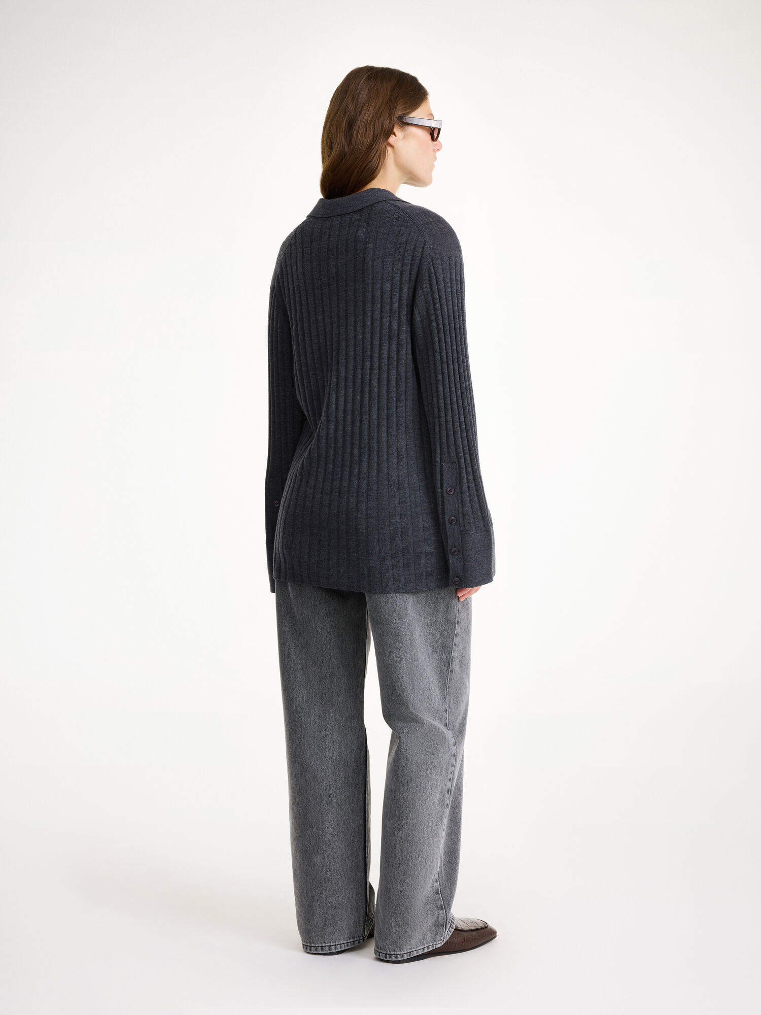 By Malene Birger Delphine Merino Wool Sweater Neuleet Harmaat | FI_BB21513