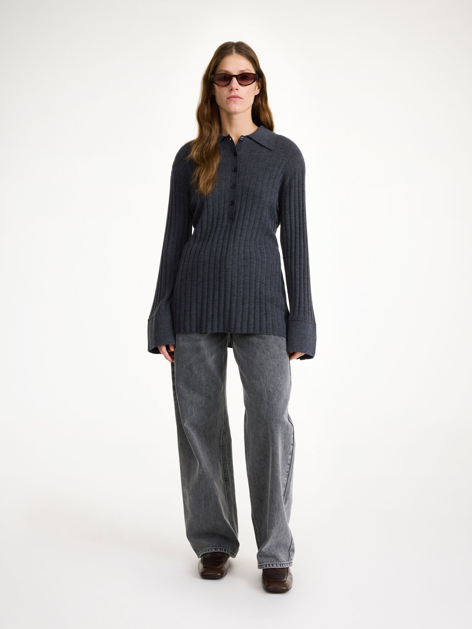 By Malene Birger Delphine Merino Wool Sweater Neuleet Harmaat | FI_BB21513