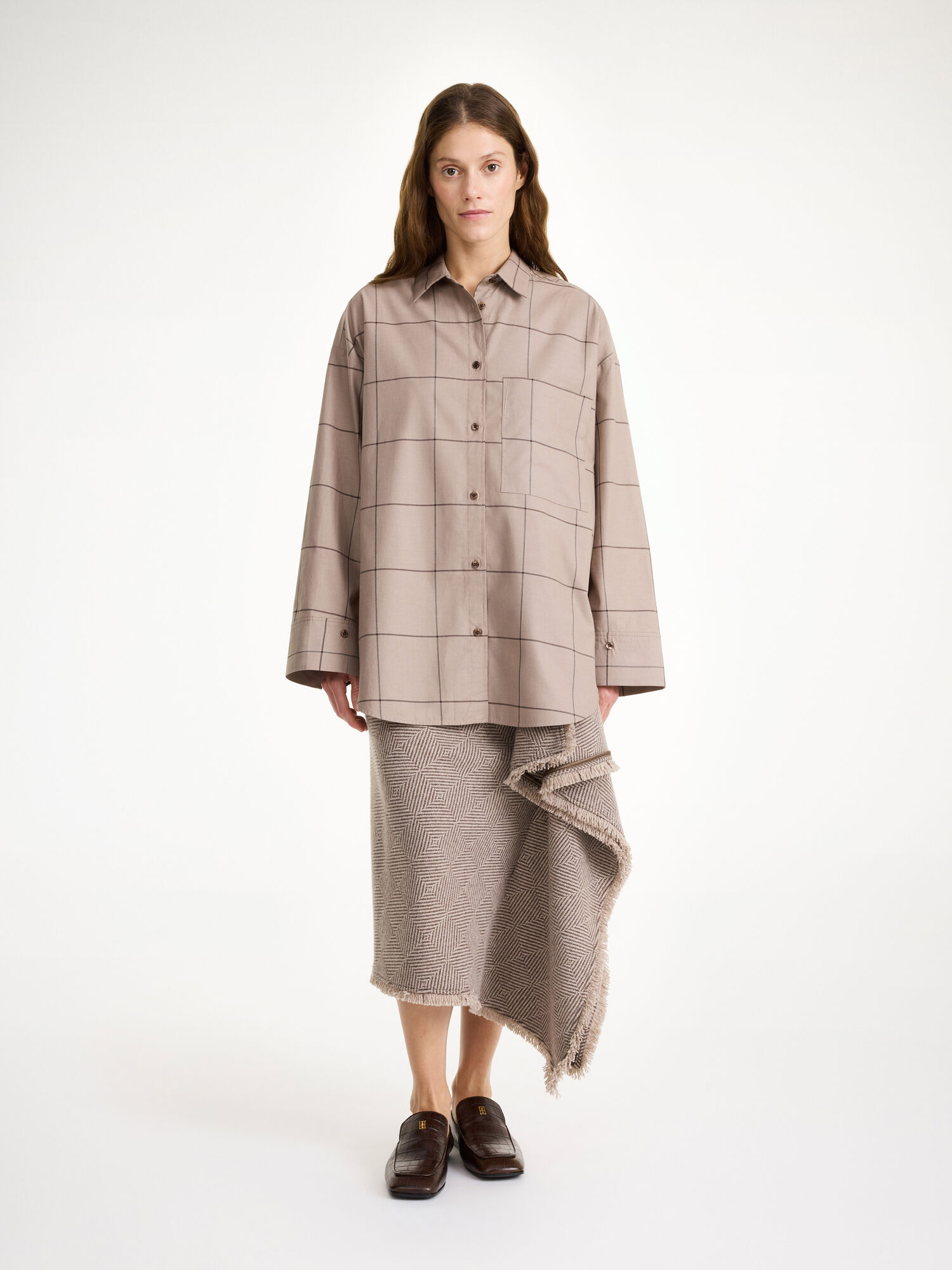 By Malene Birger Derris Organic Cotton Paidat Autumn check | FI_BB74551