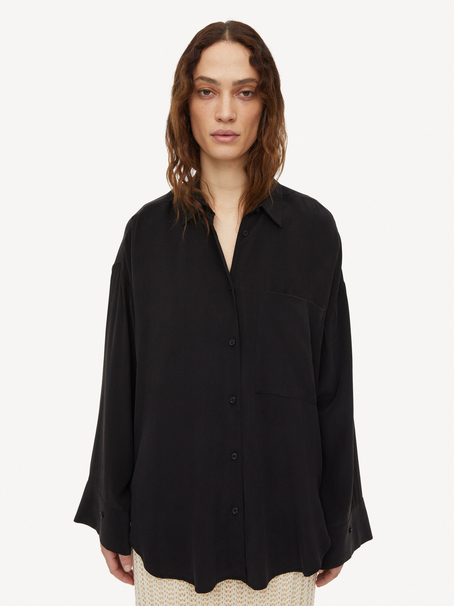 By Malene Birger Derris Organic Silk Paidat Mustat | FI_BB52414