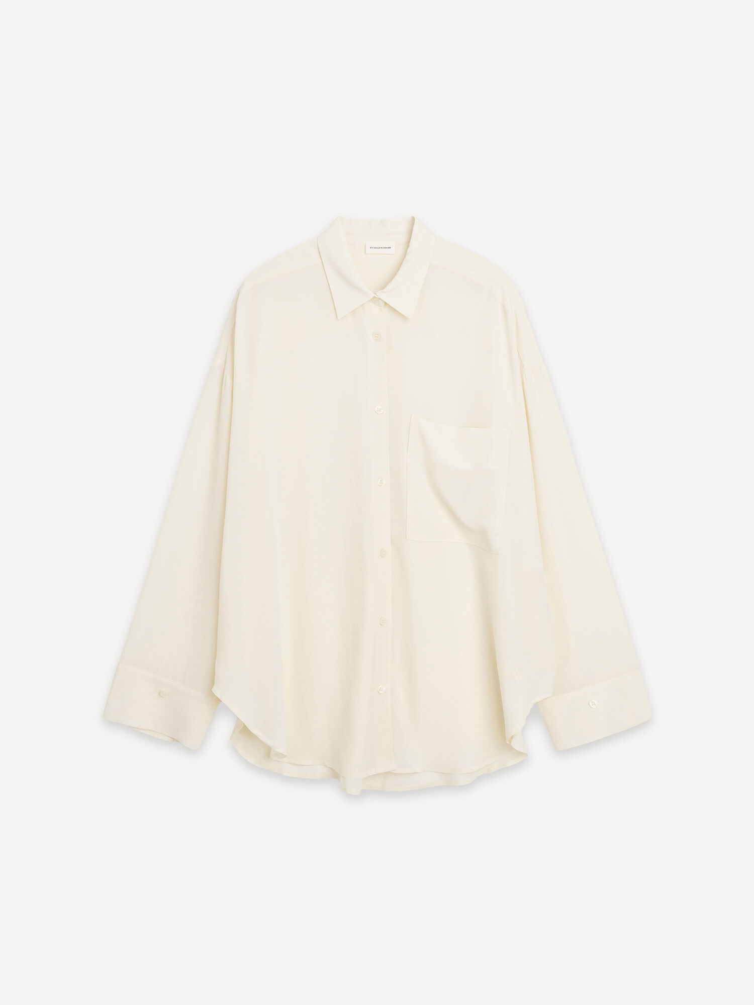 By Malene Birger Derris Organic Silk Paidat Valkoinen | FI_BB35249