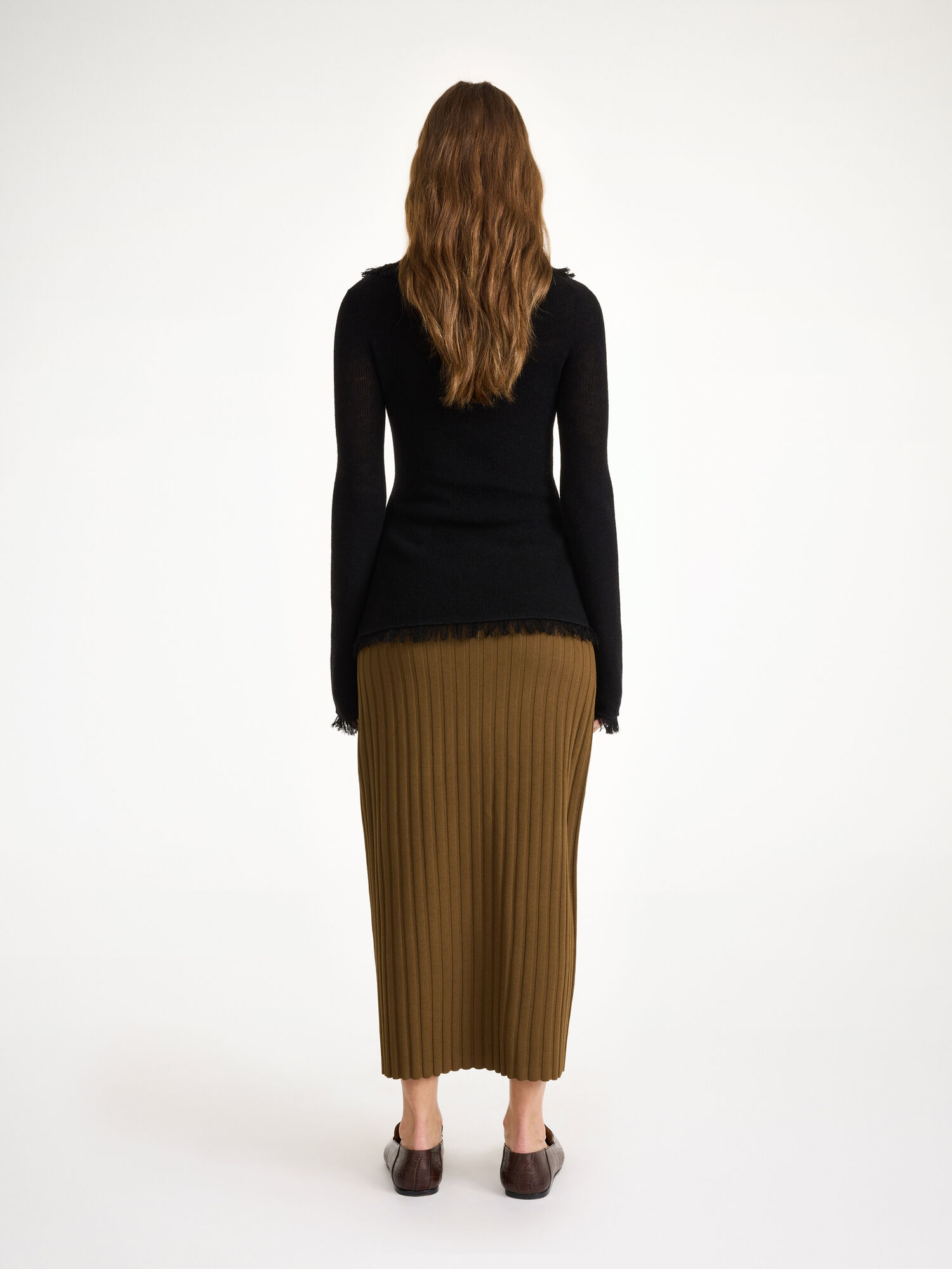 By Malene Birger Dreele Wool-blend Sweater Neuleet Mustat | FI_BB38193