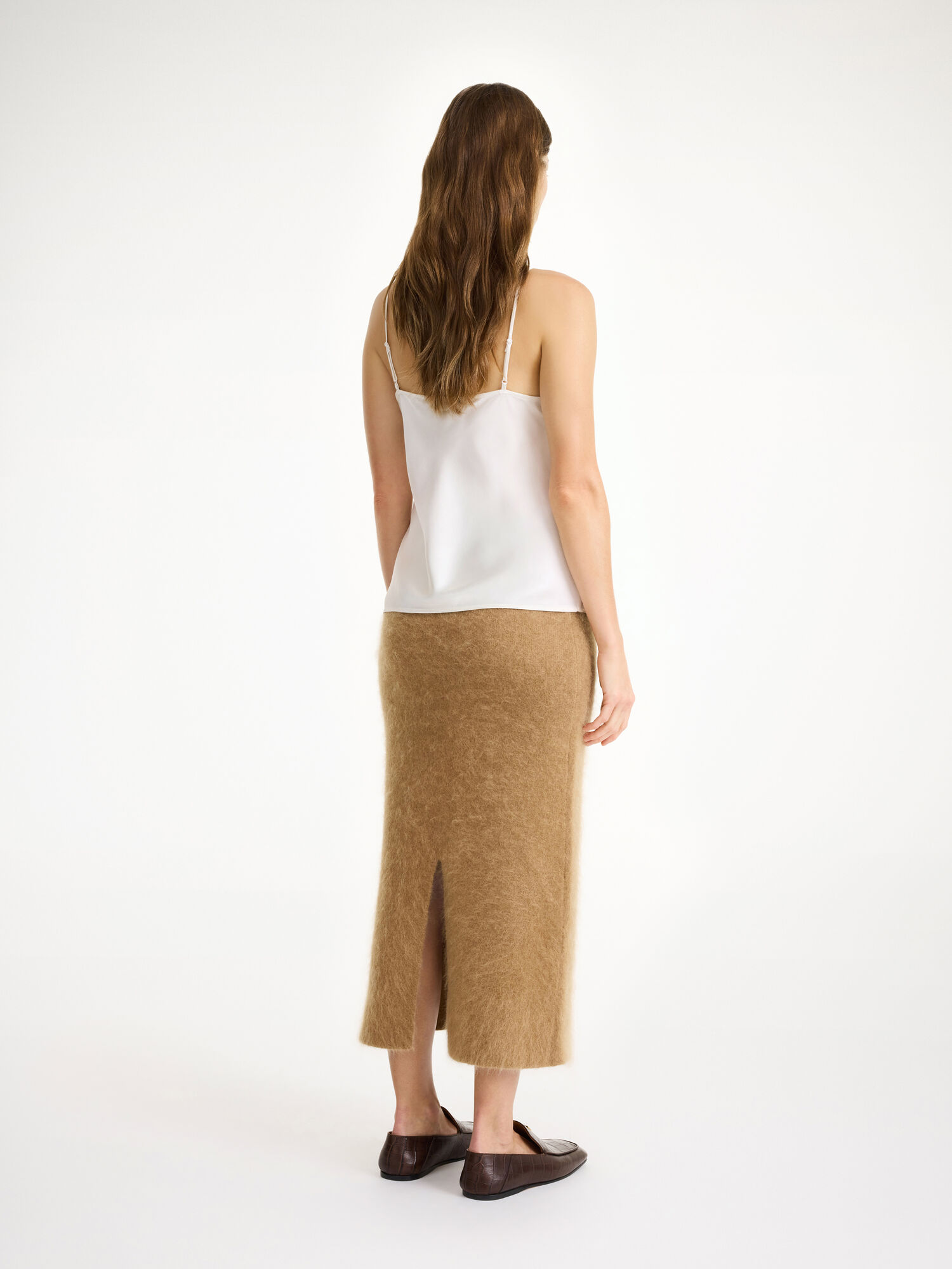 By Malene Birger Estille Midi Skirt Neuleet Ruskea | FI_BB81124