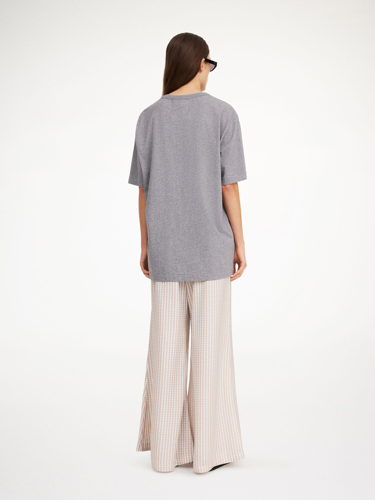 By Malene Birger Fayeh Organic Cotton T-shirt Topit Harmaat | FI_BB85110