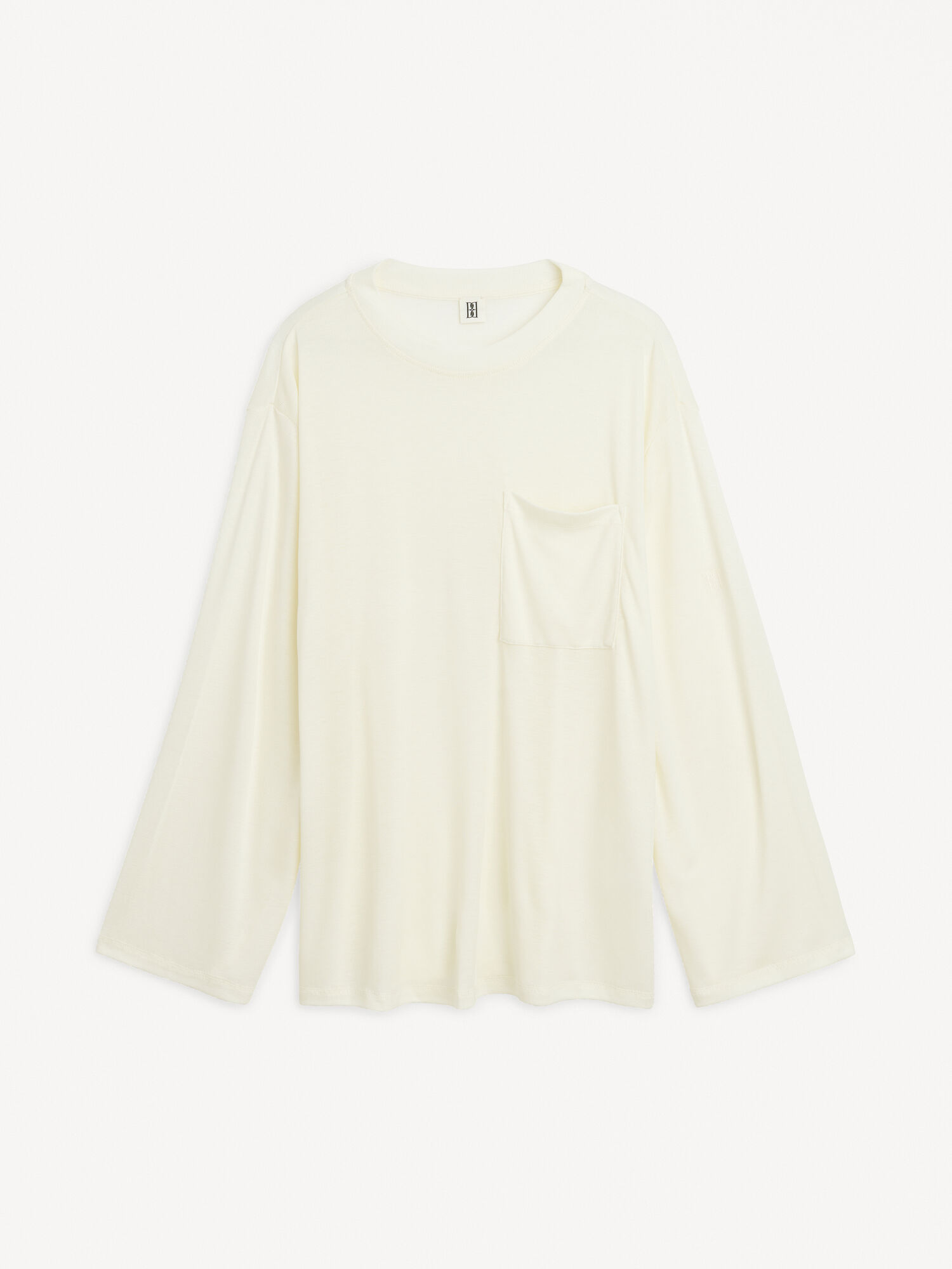 By Malene Birger Fayeh Oversized Longsleeve Topit Valkoinen | FI_BB90442