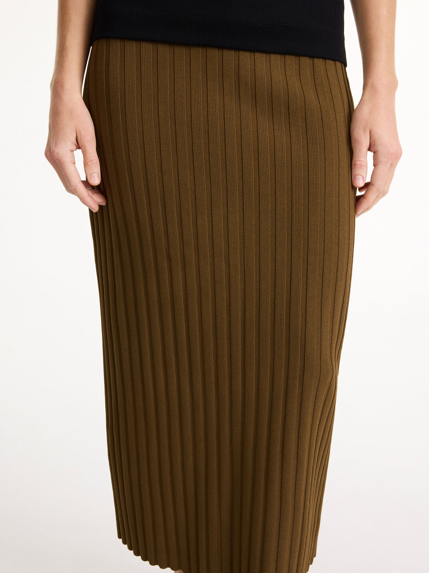 By Malene Birger Fiemme Midi Skirt Neuleet Shitake | FI_BB63372