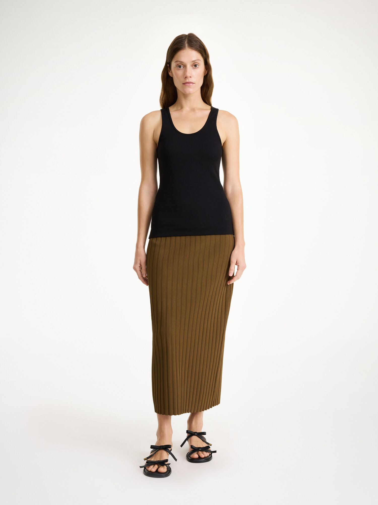 By Malene Birger Fiemme Midi Skirt Neuleet Shitake | FI_BB63372