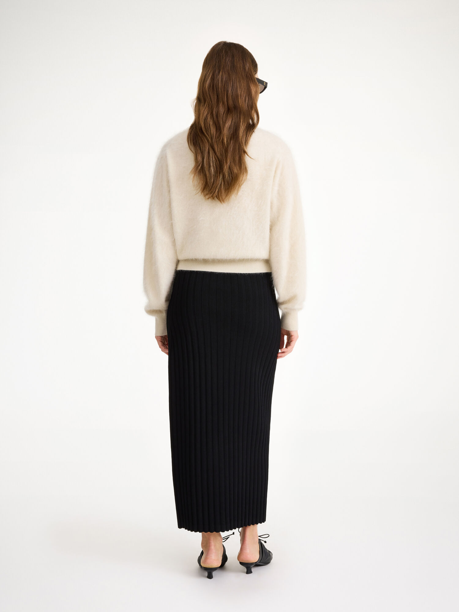 By Malene Birger Fiemme Midi Skirt Neuleet Mustat | FI_BB63267