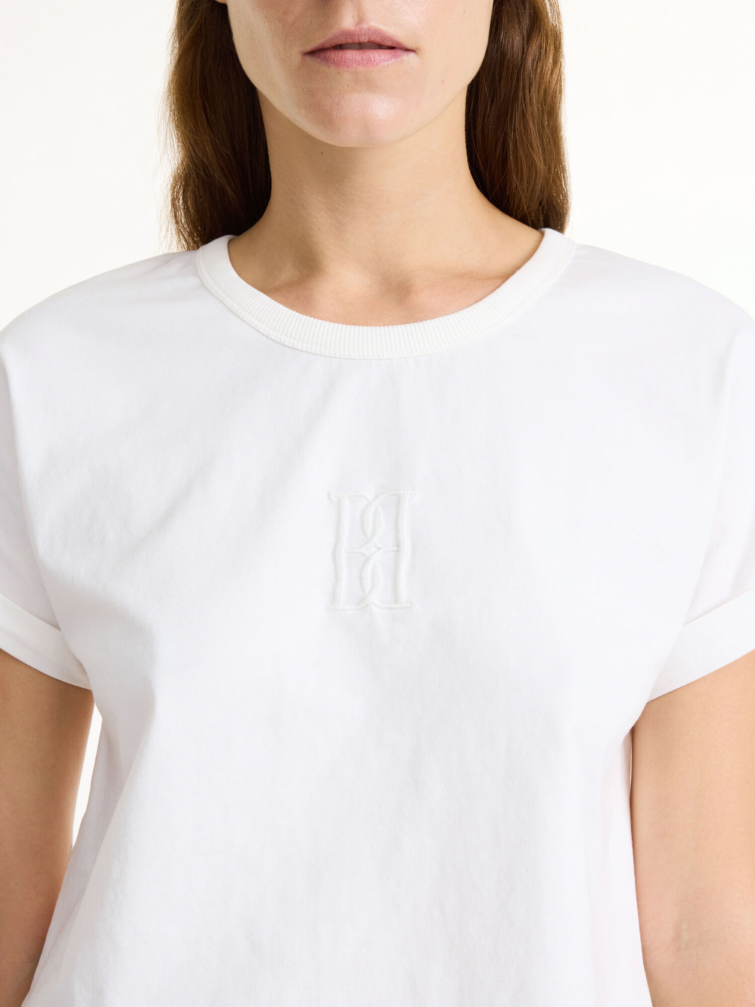 By Malene Birger Hedalia Organic Cotton T-shirt Topit Valkoinen | FI_BB27829