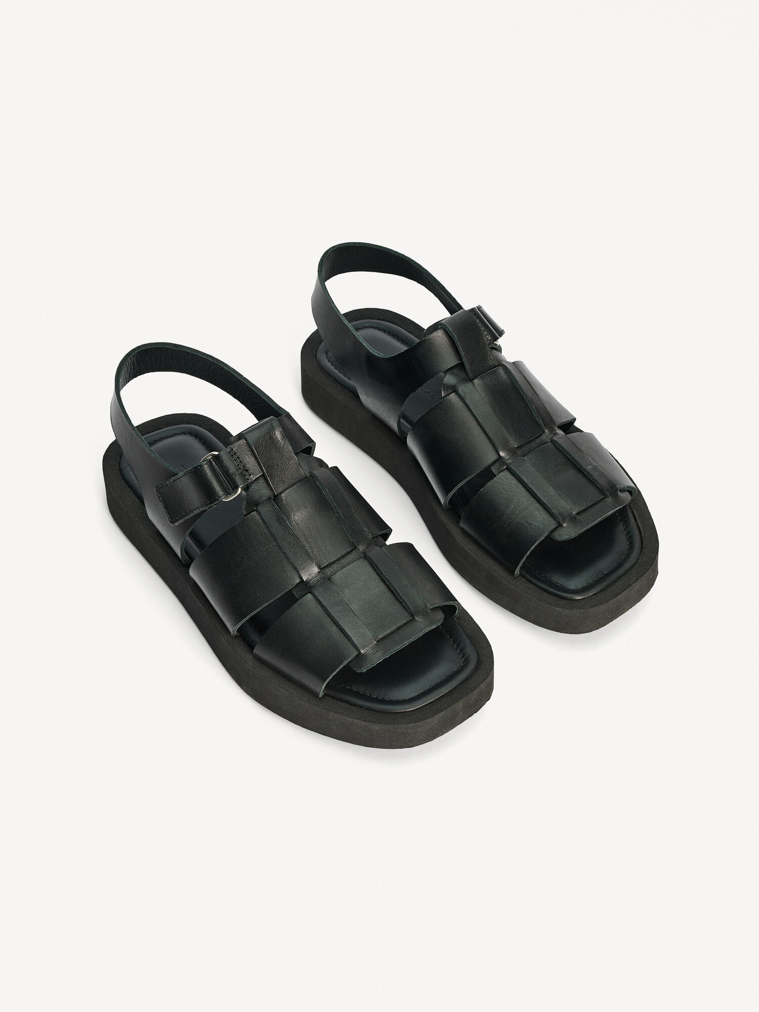 By Malene Birger Kleva Leather Sandals Kengät Mustat | FI_BB21352