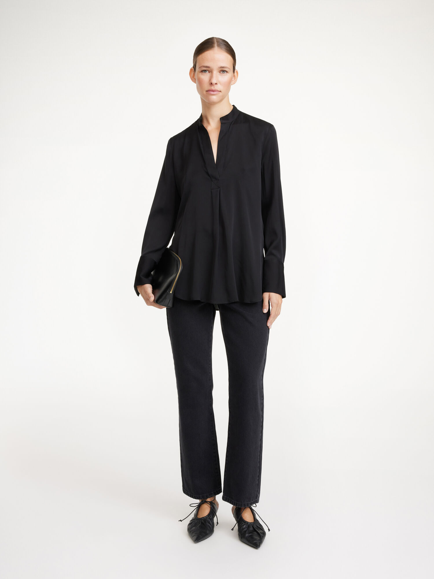 By Malene Birger Mabillon Silk Paidat Mustat | FI_BB96636