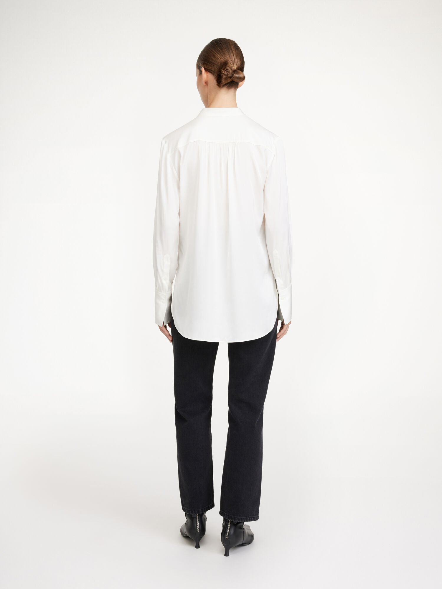 By Malene Birger Mabillon Silk Paidat Valkoinen | FI_BB21403