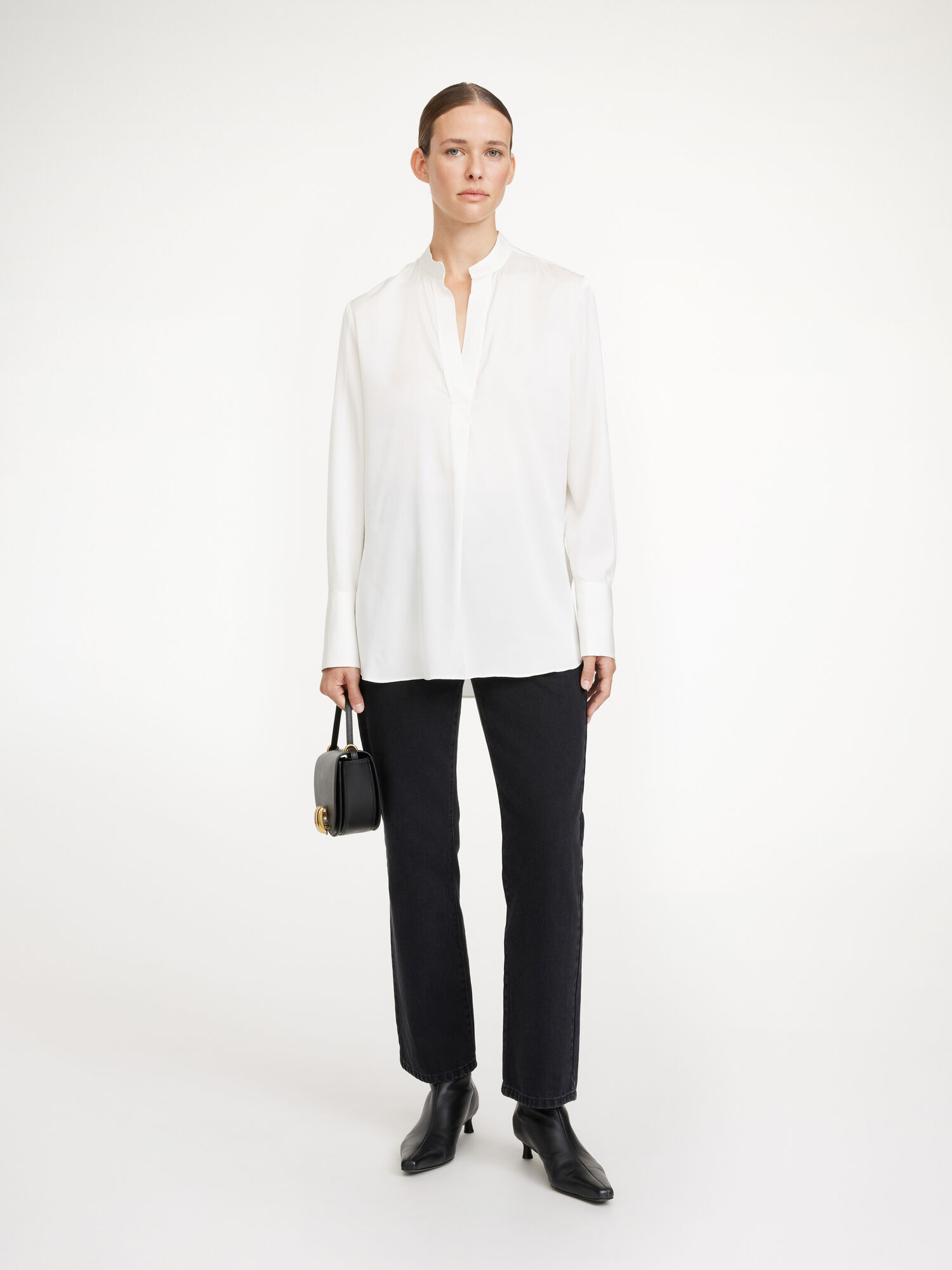 By Malene Birger Mabillon Silk Paidat Valkoinen | FI_BB21403