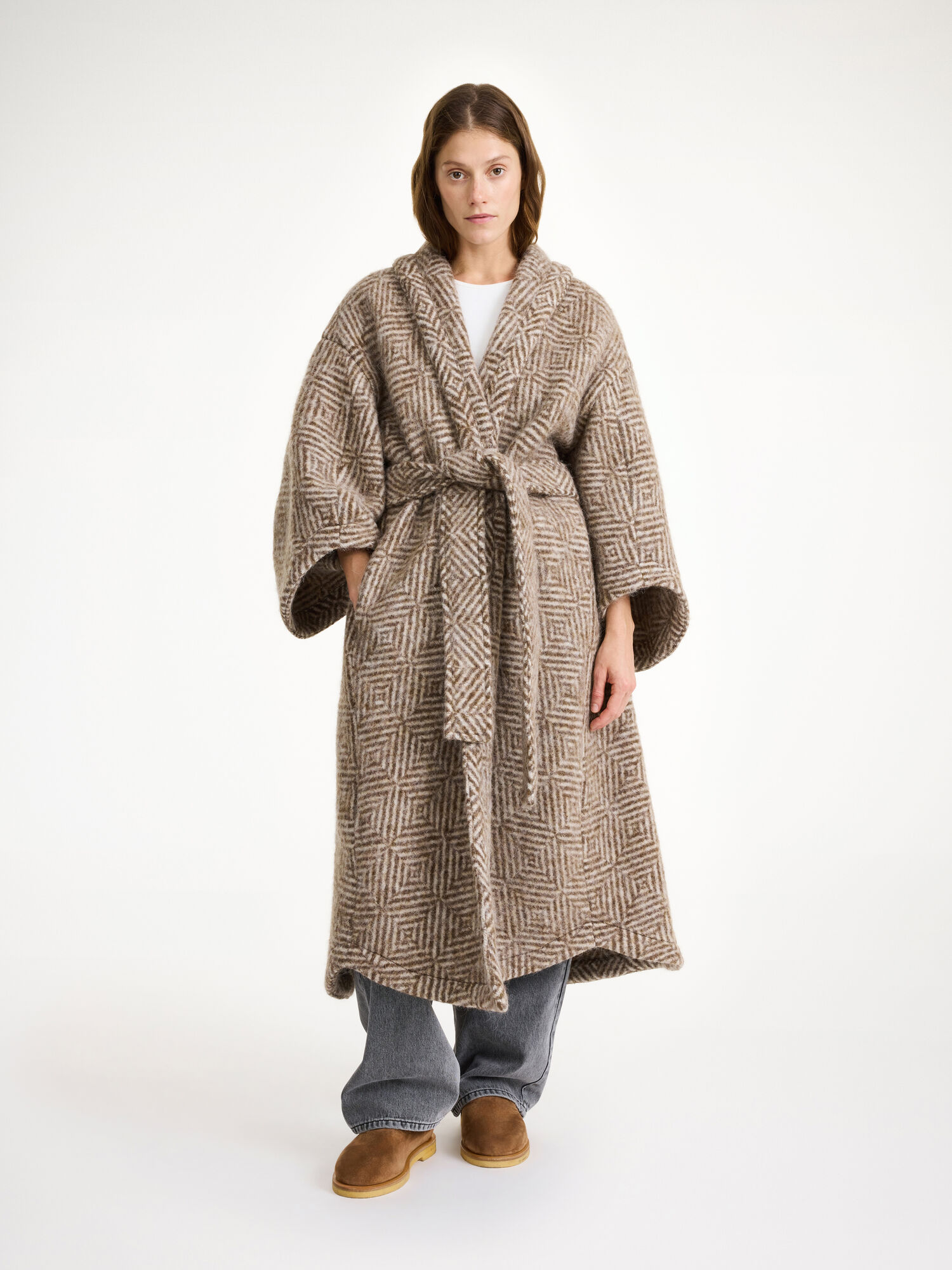 By Malene Birger Mangia Wool-blend Takit Shitake | FI_BB40046