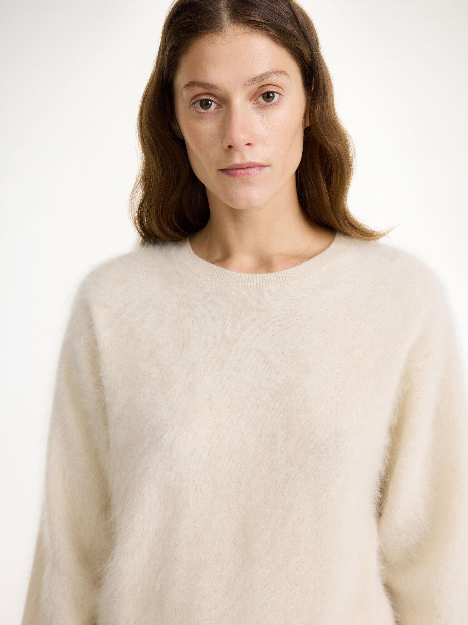 By Malene Birger Mantea Cashmere Sweater Neuleet Oyster Gray | FI_BB67024