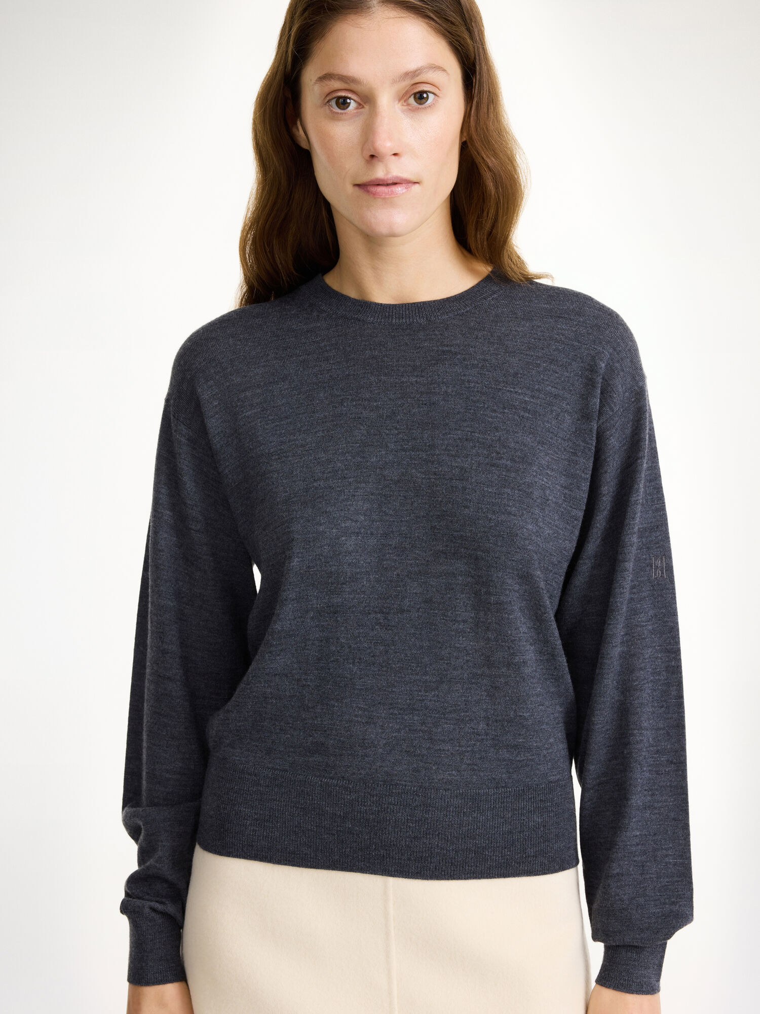 By Malene Birger Mantea Merino Wool Sweater Neuleet Harmaat | FI_BB95987