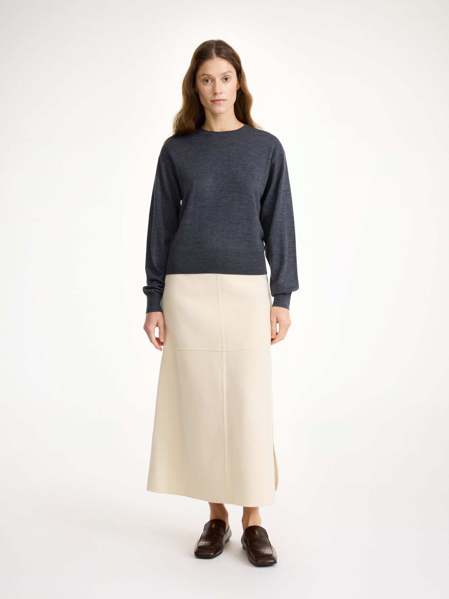 By Malene Birger Mantea Merino Wool Sweater Neuleet Harmaat | FI_BB95987