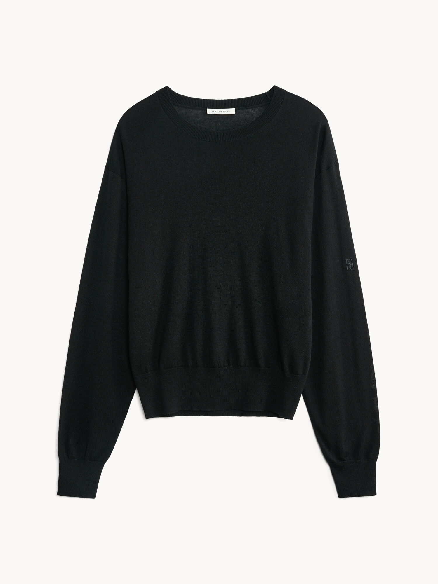 By Malene Birger Mantea Wool-blend Sweater Neuleet Mustat | FI_BB25166