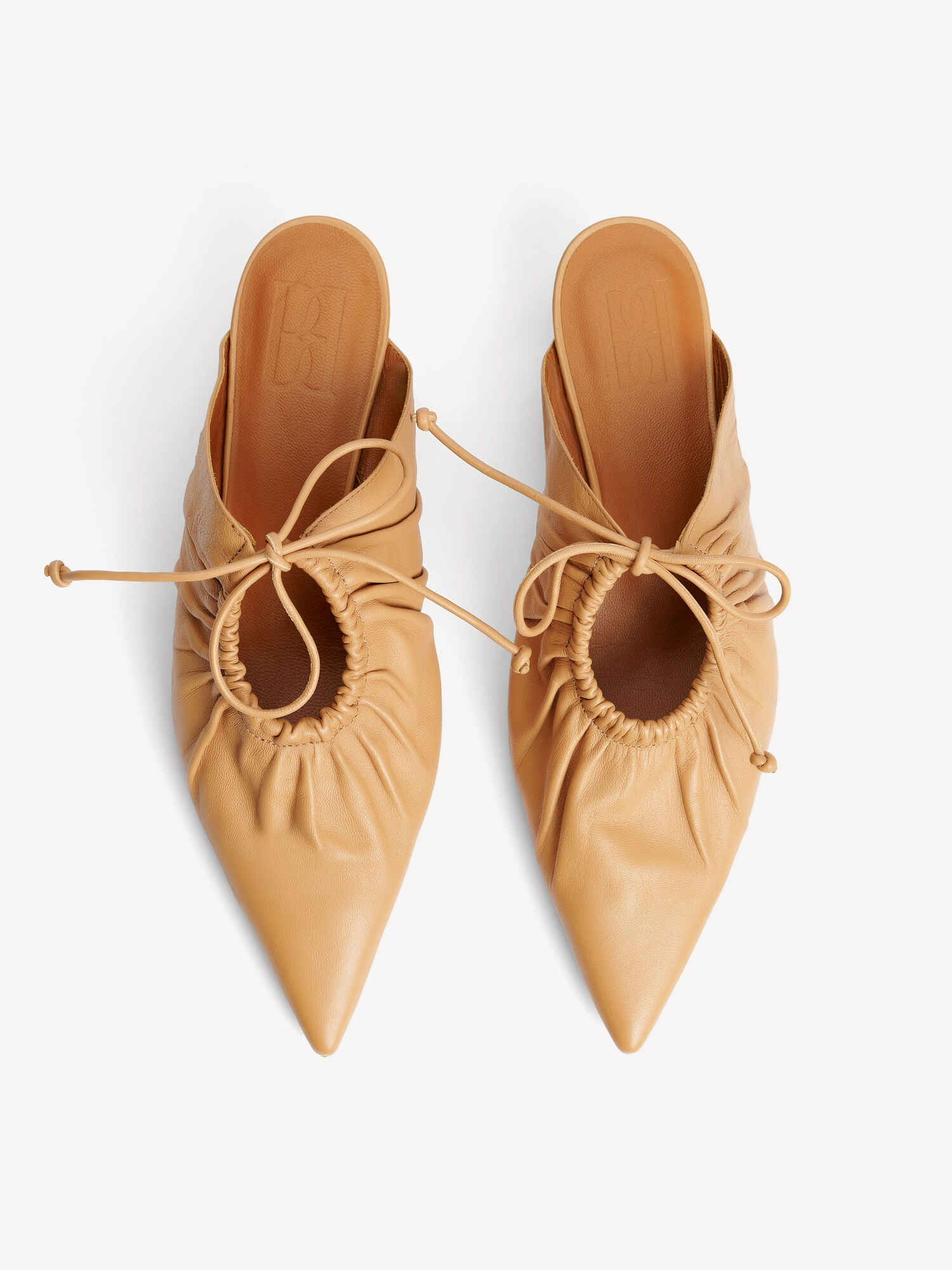 By Malene Birger Masey Leather Mules Kengät Beige | FI_BB90234